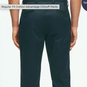 Brooks Brothers Mens Advantage Chino Clark Pants 38x32 Navy Blue  What's sharp l